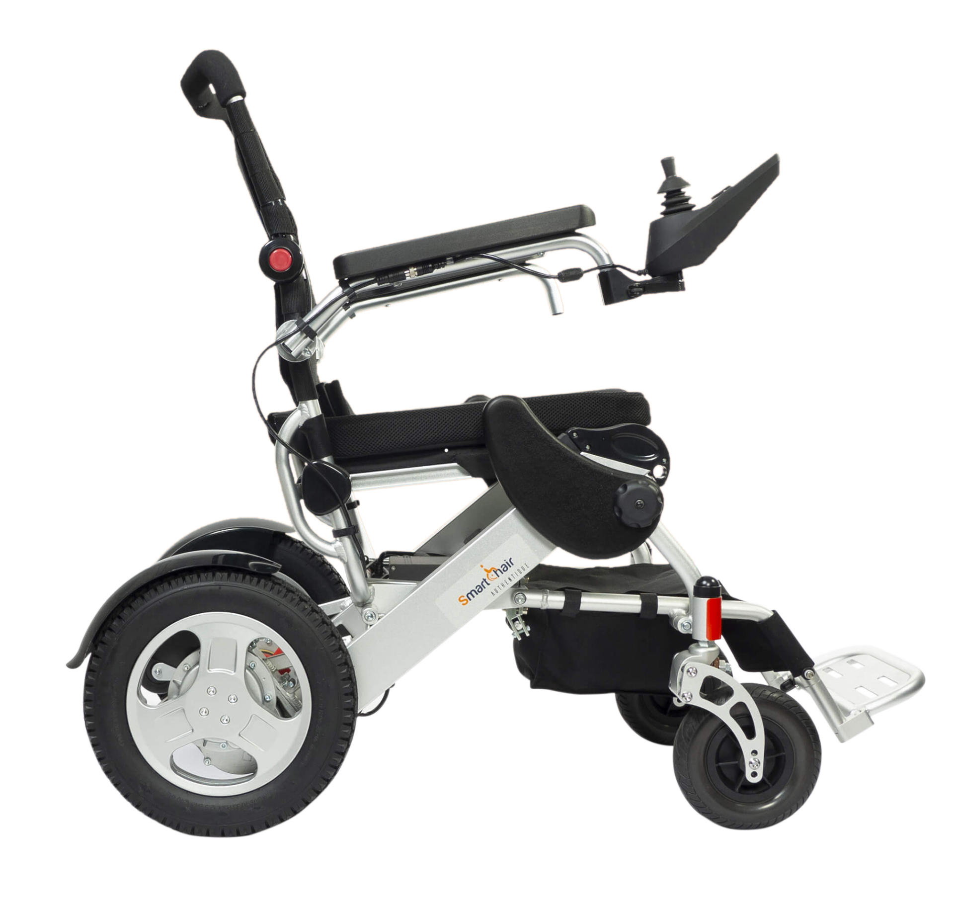 Fauteuil roulant électrique SmartChair City, chaise roulante tout terrain adaptée pour terrains accidentés.